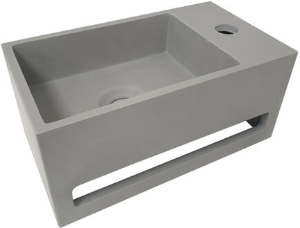 Wiesbaden Julia - Fontein - Rechts - 35x20x16cm - Solid Surface Betonlook