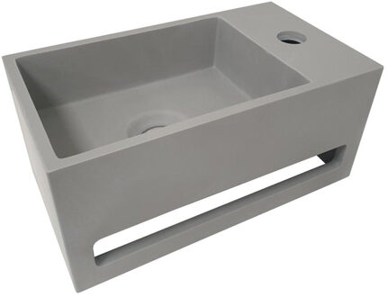 Wiesbaden Julia fontein Solid Surface 35 x 20 x 16 cm betonlook rechts