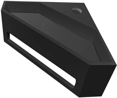 Wiesbaden Julia - Hoekfontein - 35x35x16cm - Solid Surface Mat Zwart