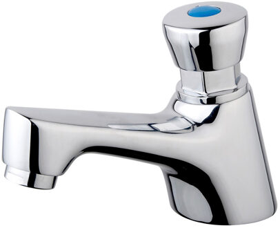 Wiesbaden Kazi Fonteinkraan - Toiletkraan - Koudwaterkraan - Zelfsluitend - 1/2 - Chroom