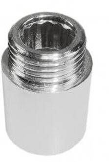 Wiesbaden Kraanverlengkoppeling 3/4" x 25mm - Chroom