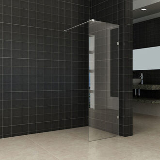Wiesbaden Less Inloopdouche 50x200 cm - Nano Helder Glas Chroom