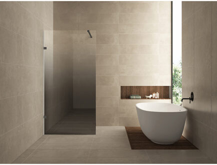 Wiesbaden Less Inloopdouche Links - 1000x2000x8mm - Nano Spiegelrook naar Helder Glas - Gunmetal