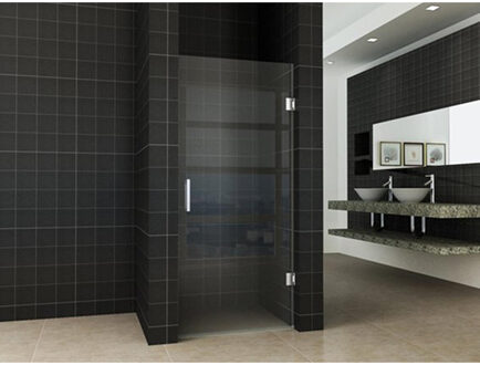 Wiesbaden Less Nisdeur - 800x2000x8mm - NANO - Helder Glas/Chroom