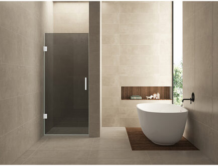 Wiesbaden Less Nisdeur - 800x2000x8mm - Nano - Rookglas - Mat Wit