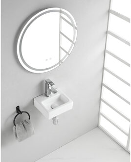 Wiesbaden Leto - Mini Fontein - 28x24.5x9 - Keramiek Glans Wit