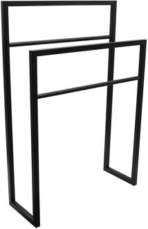 Wiesbaden Liber - Vrijstaand Handdoekrek - Mat Zwart