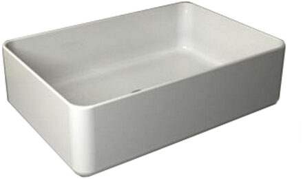 Wiesbaden Link opzetwastafel rechthoek 35x50x14,5 wit