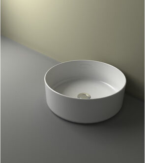 Wiesbaden Link Waskom Rond - 40x12cm - Keramiek - Glans Wit