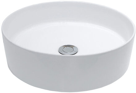 Wiesbaden Link Waskom Rond - 40x12cm - Keramiek - Mat Wit
