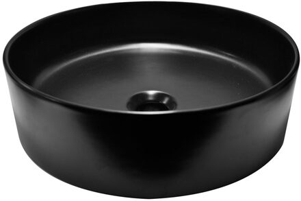 Wiesbaden Link Waskom Rond - 40x12cm - Keramiek - Mat Zwart