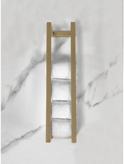 Wiesbaden Loft - Handdoekrek - 50x12.5x12.5cm - Geborsteld Messing