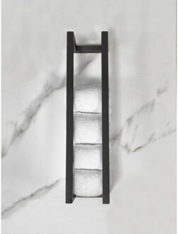 Wiesbaden Loft - Handdoekrek - 50x12.5x12.5cm - Mat Zwart