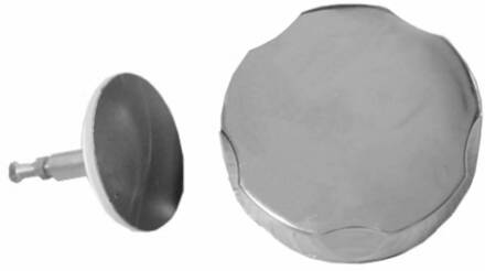 Wiesbaden Losse plug + draaiknop tbv badwaste chroom