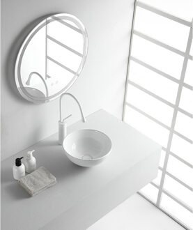 Wiesbaden Luna Waskom Rond - 32x13cm - Keramiek - Glans Wit