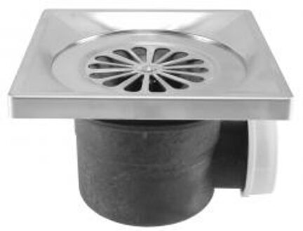 Wiesbaden Luxe doucheput 140x140mm - Inclusief kunststof aansluiting 40mm