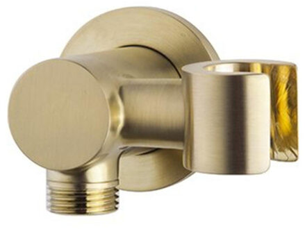 Wiesbaden Luxe Handdouchehouder Kantelbaar met Doucheaansluiting 1/2″ Geborsteld Messing