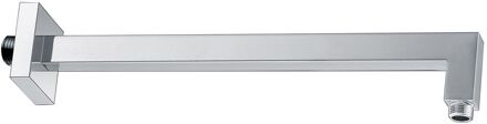Wiesbaden Luxe Muur Douchearm Vierkant 40cm Chroom