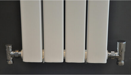 Wiesbaden Luxe Radiator Aansluitset Haaks Chroom