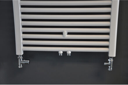 Wiesbaden Luxe Radiator Aansluitset Recht Chroom