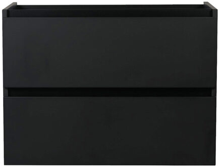 Wiesbaden Marmaris Onderkast Met 2 Laden - 60x45cm - Mat Zwart