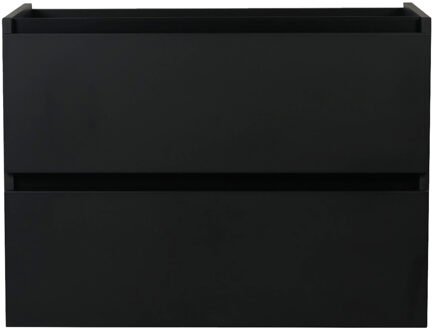 Wiesbaden Marmaris Onderkast Met 2 Laden - 80x45cm - Mat Zwart