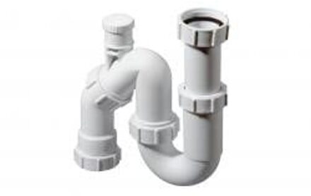 Wiesbaden Mcalpine 5375 Uni.Sifon + Beluchter 6/4" x 40 mm.