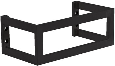 Wiesbaden Montagebeugel Vierkant BWS 40x22x15 cm RVS Mat Zwart