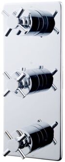 Wiesbaden Mueller Cross afbouwdeel therm. 3 weg chroom