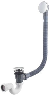 Wiesbaden Mueller Luxe badplug-overloopcomb. + klikwaste chroom