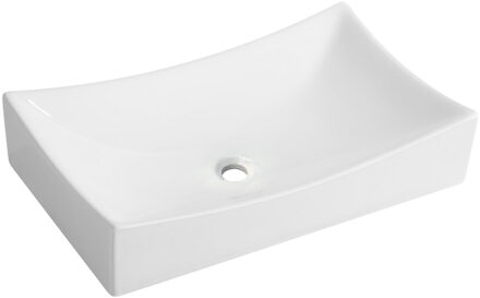 Wiesbaden Mueller Slide opzet wastafel 65x39x13 wit