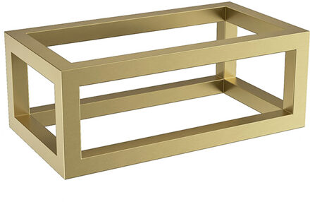 Wiesbaden Nick Frame voor Fontein - 395x150x215mm - Geborsteld Messing