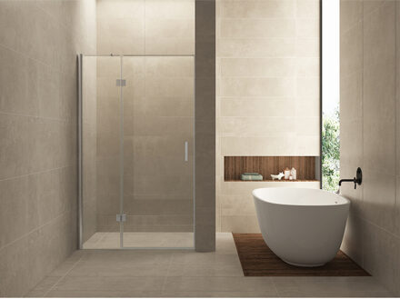 Wiesbaden nis swingdeur met vast paneel - 100(60-40)x200cm