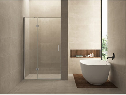 Wiesbaden nis swingdeur met vast paneel - 90(60-30)x200cm