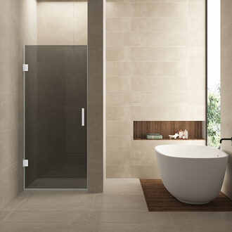 Wiesbaden Nisdeur Wiesbaden Less 70x200 cm 8 mm Nano Rookglas Mat Wit