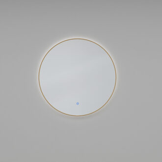 Wiesbaden Novi Ronde LED Badkamerspiegel 100cm - Dimbaar Messing Helder/Koud wit;Warm wit;Natuurlijk wit