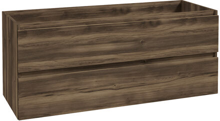 Wiesbaden Onderkast Wiesbaden Alvara 120x46 cm 2 Laden 2 Uitsparingen Donker Eiken