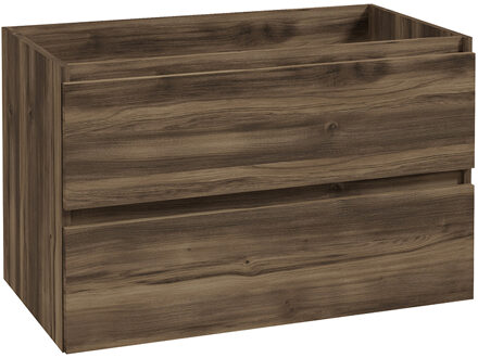 Wiesbaden Onderkast Wiesbaden Alvara 80x46 cm 2 Laden 1 Uitsparing Donker Eiken