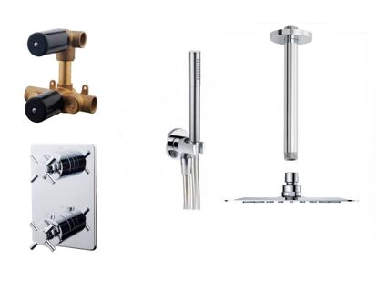 Wiesbaden one-pack inbouwthermost.set type 132 (30 cm ufo)