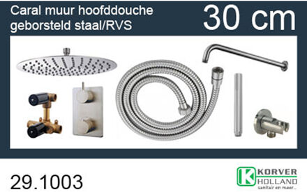 Wiesbaden One-Pack Inbouwthermostaatset - Rond - Type 204 GS - 30cm