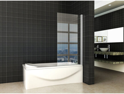 Wiesbaden Palmo Badwand Draaibaar - 800x1500x6mm - NANO - Helder Glas/Chroom