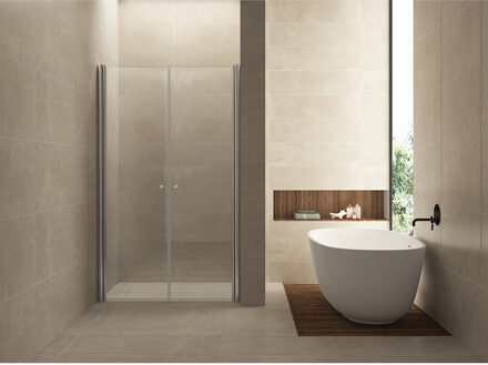 Wiesbaden Pendeldeur dubbel 80cm douche