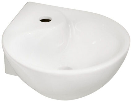 Wiesbaden Porta - Hoekfontein - 35x35x14.5cm - Glans Wit