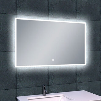 Wiesbaden Quatro LED Badkamerspiegel 100x60cm - Dimbaar met Spiegelverwarming Helder/Koud wit