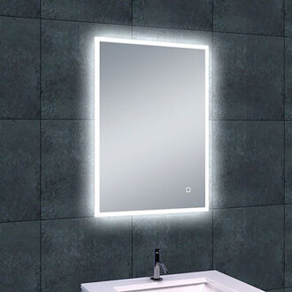 Wiesbaden Quatro LED Badkamerspiegel 70x50cm - Dimbaar & Verwarmd Helder/Koud wit