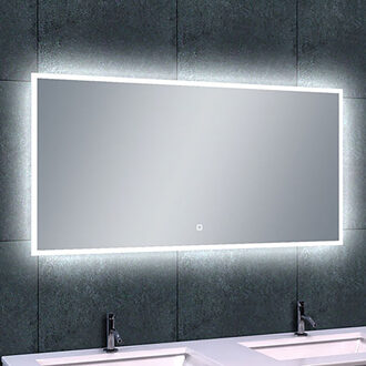 Wiesbaden Quatro LED Badkamerspiegel - Dimbaar & Spiegelverwarming - 120x60 cm Helder/Koud wit