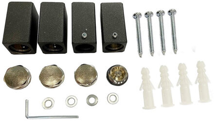 Wiesbaden Radiator Bevestigingsset - Antraciet - tbv Sierradiator Tower