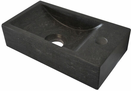 Wiesbaden Raw - Fontein - Rechts - 36x18x9cm - Hardsteen Gezoet