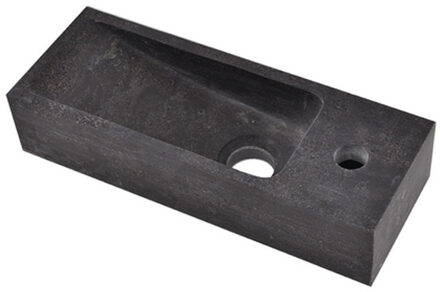 Wiesbaden Raw - Fontein - Rechts - 38x14x8cm - Hardsteen Gezoet