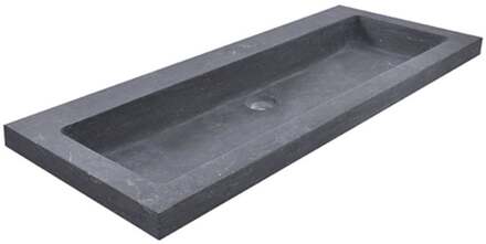 Wiesbaden Raw Wastafel Enkel met 1 Kraangat - 100x46x5cm - Hardsteen Gezoet